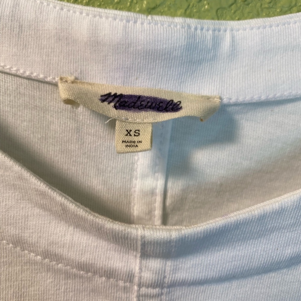 Madewell White Puff Sleeve Blouse - Picture 4 of 8